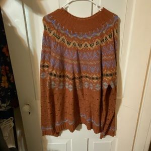 Women’s American Eagle Fair Isle sweater- size XXL. Brand new!